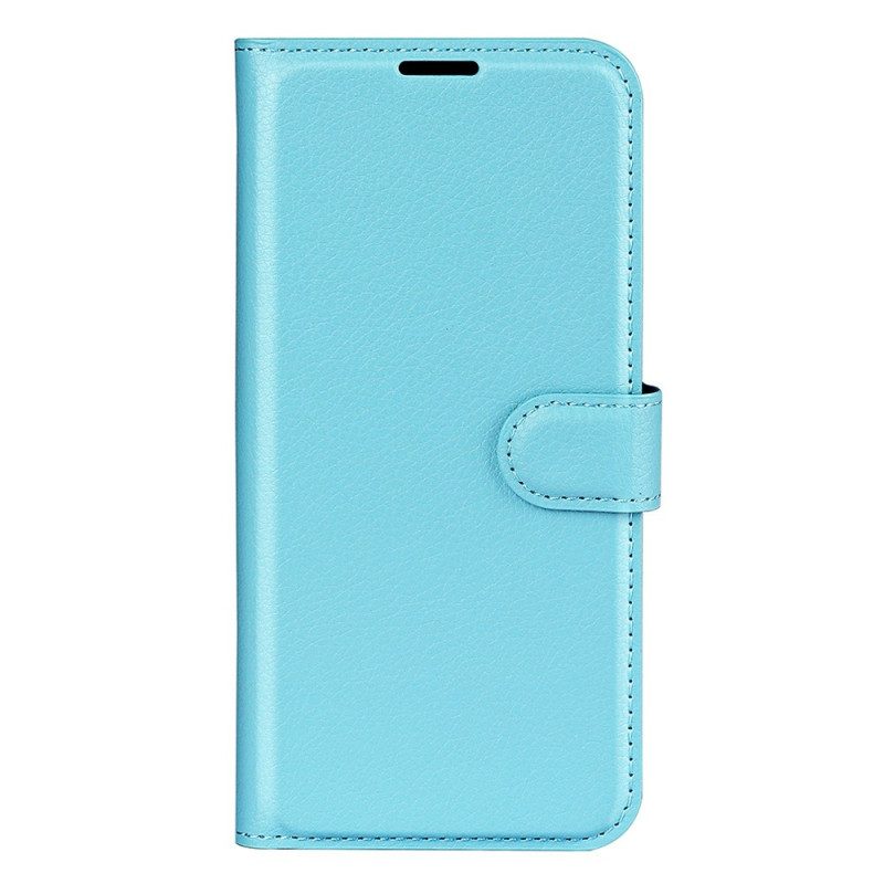 Folio Cover Realme GT Neo 3 Finta Pelle Con Texture Litchi