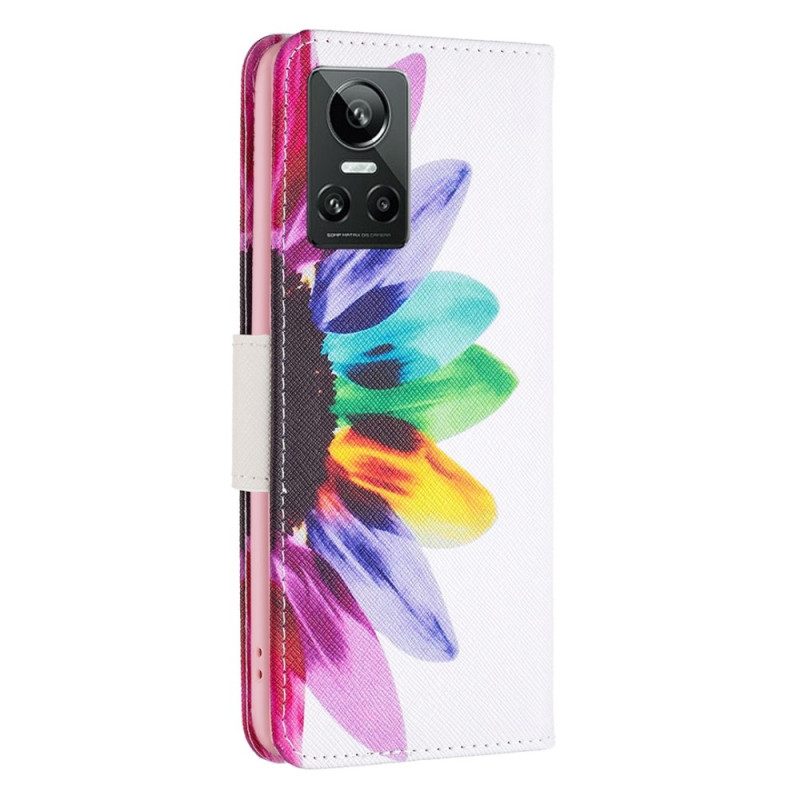 Folio Cover Realme GT Neo 3 Girasole Multicolore