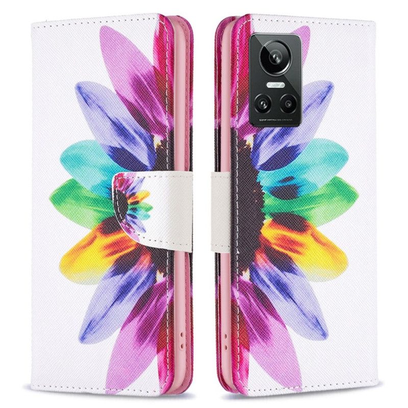 Folio Cover Realme GT Neo 3 Girasole Multicolore