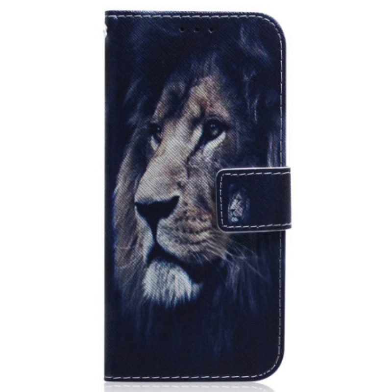 Folio Cover Realme GT Neo 3 Leone Di Mezzanotte