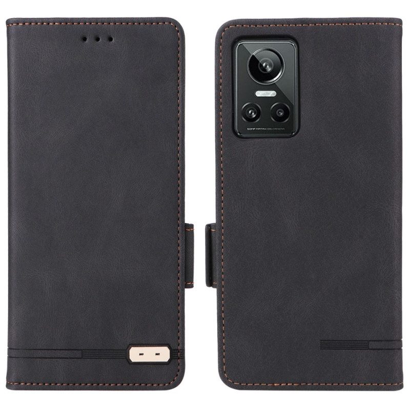 Folio Cover Realme GT Neo 3 Pelle Legnosa