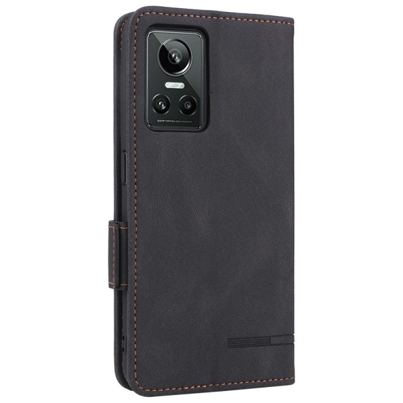 Folio Cover Realme GT Neo 3 Pelle Legnosa