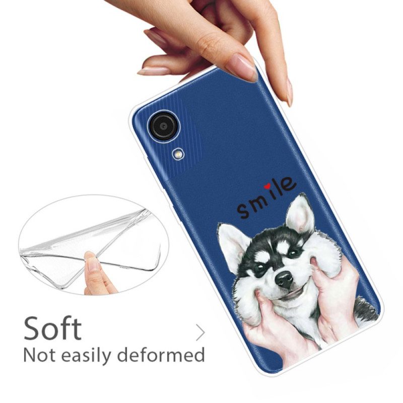 Cover Samsung Galaxy A03 Core Cane Sorridente