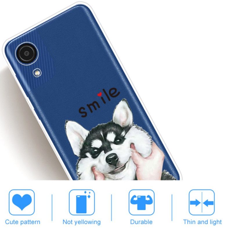 Cover Samsung Galaxy A03 Core Cane Sorridente