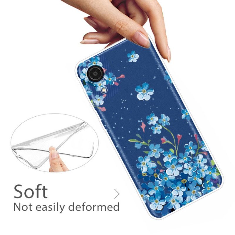 Cover Samsung Galaxy A03 Core Fiori Blu