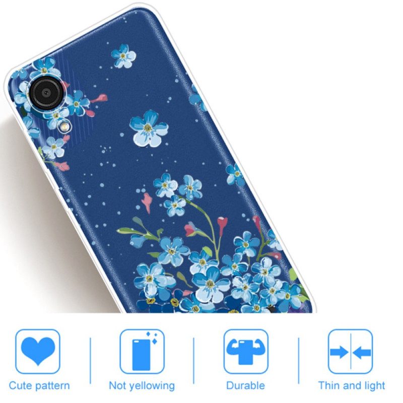 Cover Samsung Galaxy A03 Core Fiori Blu