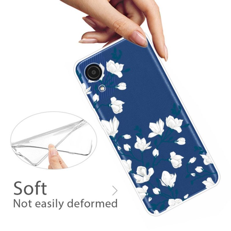 Cover Samsung Galaxy A03 Core Piccoli Fiori Bianchi