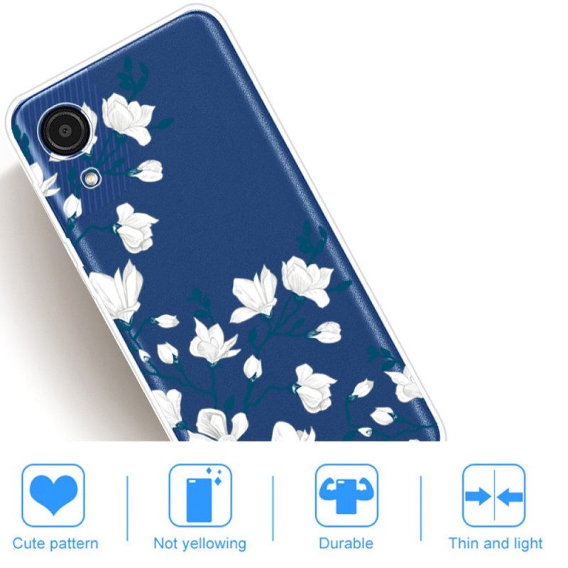 Cover Samsung Galaxy A03 Core Piccoli Fiori Bianchi