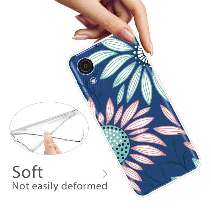 Cover Samsung Galaxy A03 Core Un Fiore Trasparente