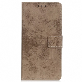 Custodia in pelle Samsung Galaxy A03 Core Effetto Pelle Vintage