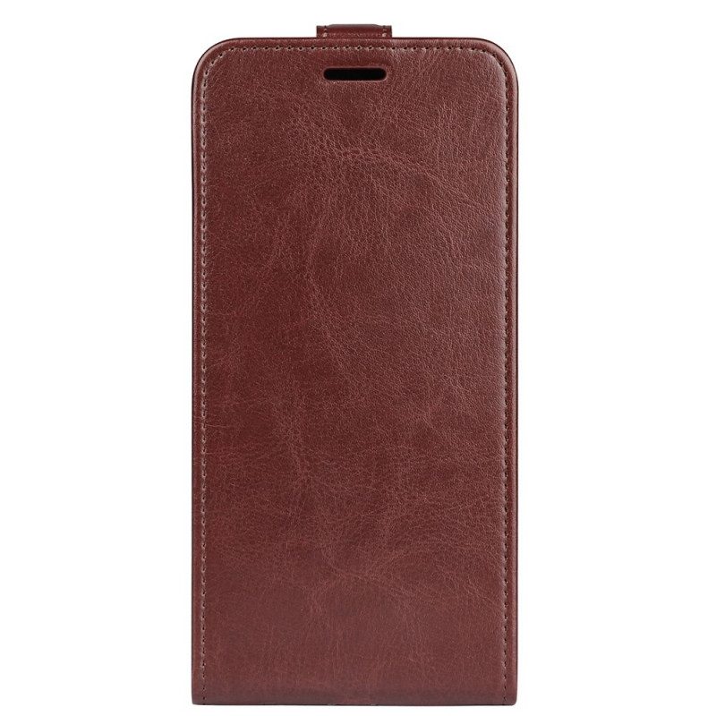 Custodia in pelle Samsung Galaxy A03 Core Folio Cover Patta Verticale Effetto Pelle