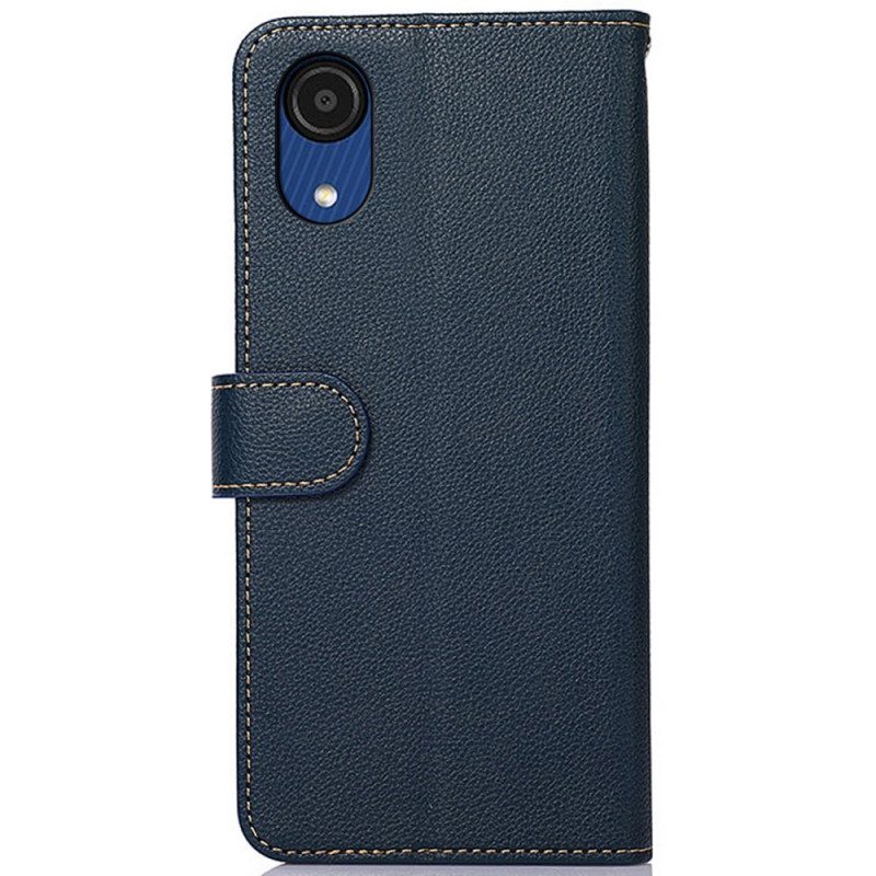 Folio Cover Samsung Galaxy A03 Core Lychee Style Rfid Khazneh