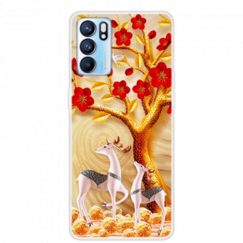 Cover Oppo Reno 6 5G Albero D'oro