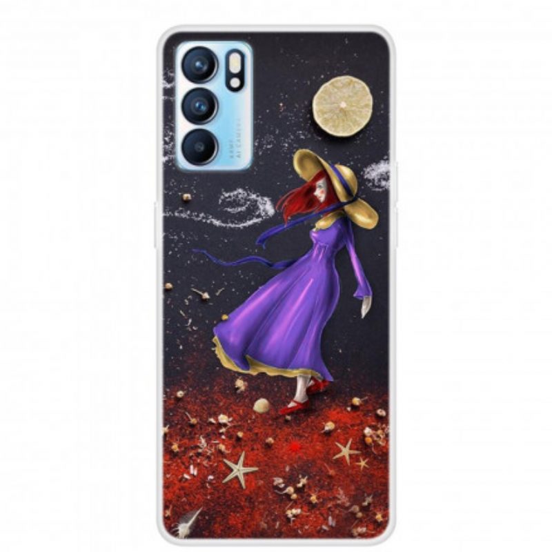 Cover Oppo Reno 6 5G Passeggiata Della Ragazza