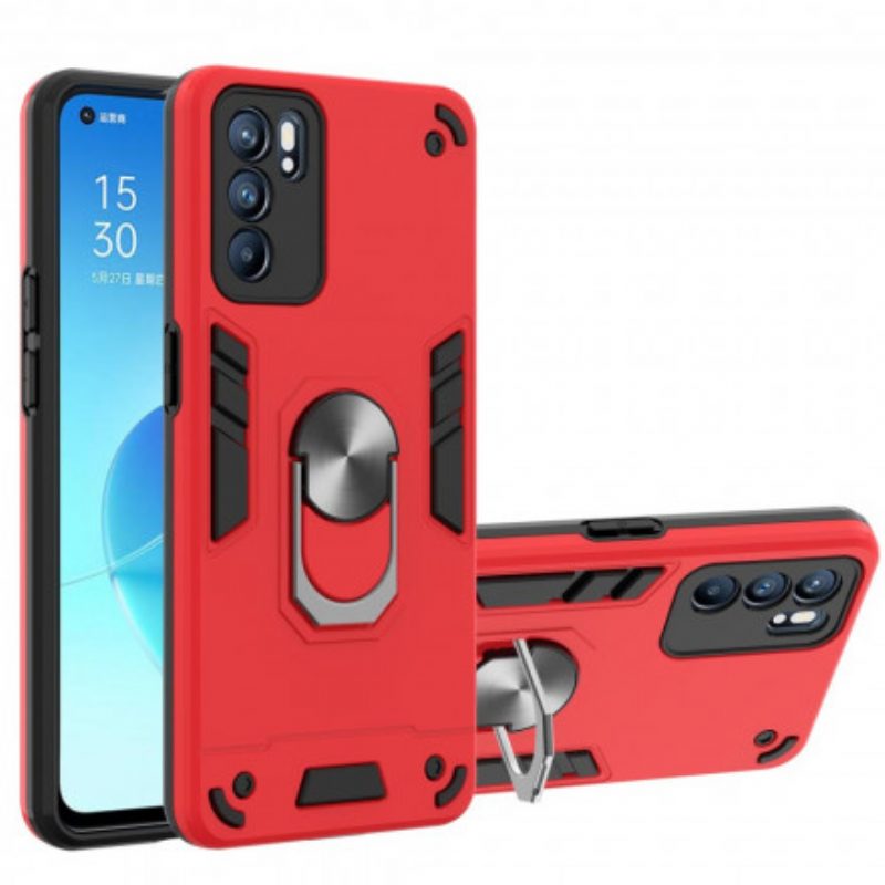 Cover Oppo Reno 6 5G Porta Anelli Staccabile