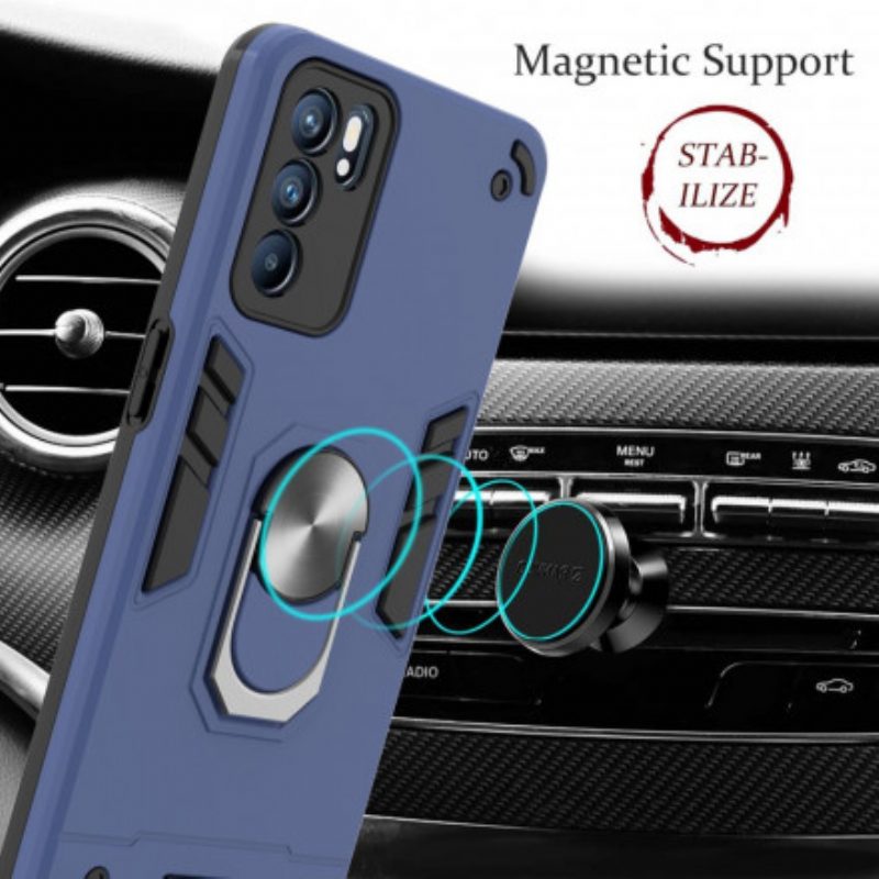 Cover Oppo Reno 6 5G Porta Anelli Staccabile