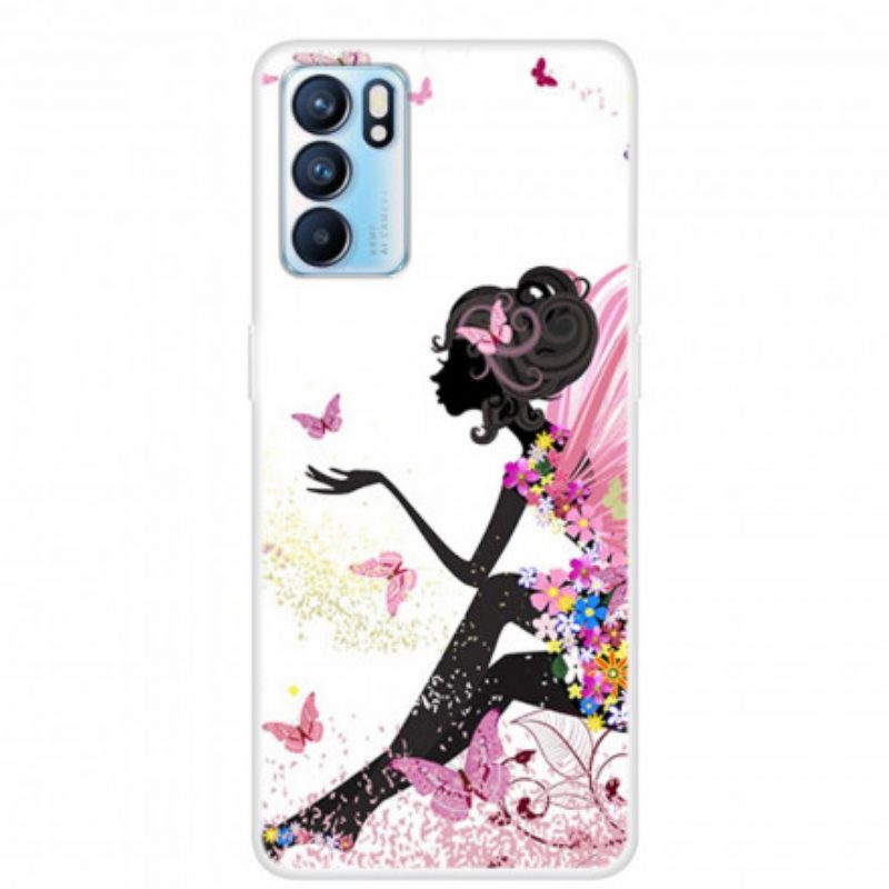 Cover Oppo Reno 6 5G Ragazza Dei Fiori