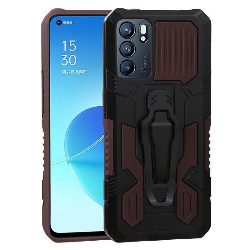 Cover Oppo Reno 6 5G Robot Con Clip Da Cintura