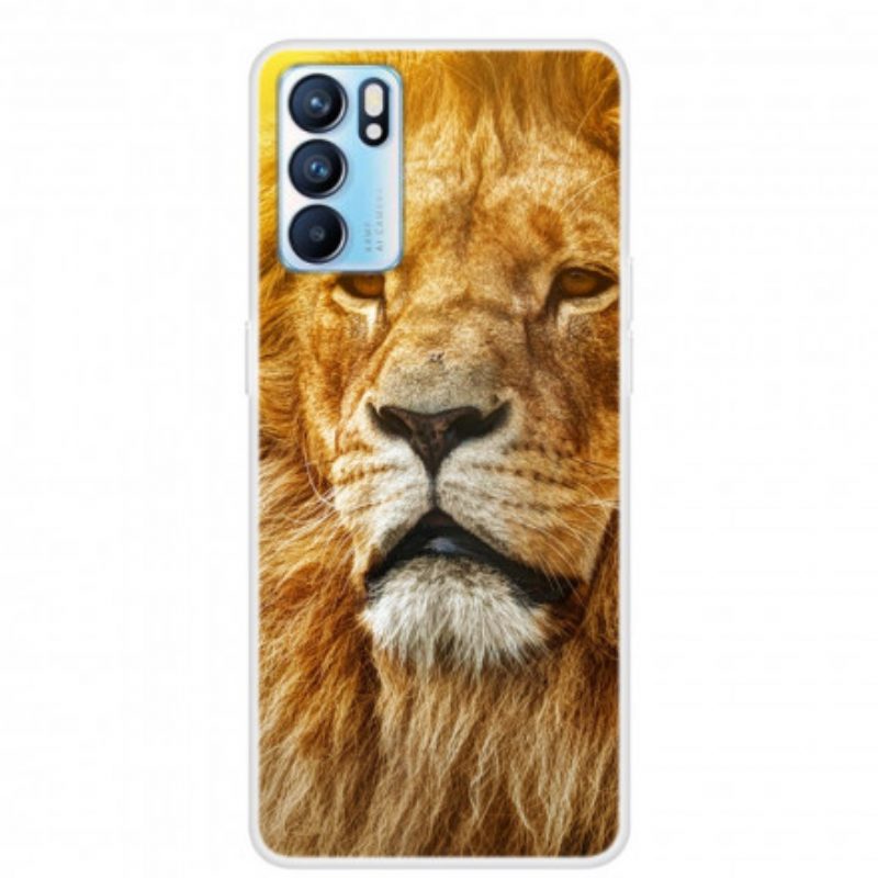 Cover Oppo Reno 6 5G Testa Felina