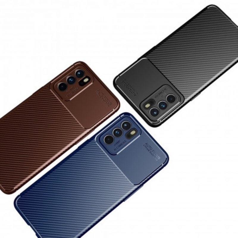 Cover Oppo Reno 6 5G Tubo In Fibra Di Carbonio