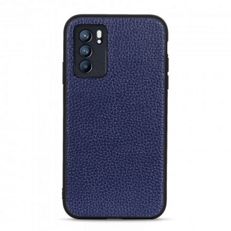 Cover Oppo Reno 6 5G Vera Pelle Di Litchi