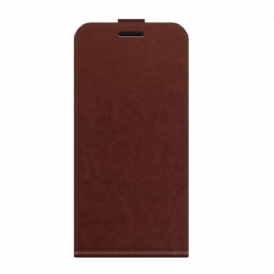 Custodia in pelle Oppo Reno 6 5G Folio Cover Patta Verticale Effetto Pelle