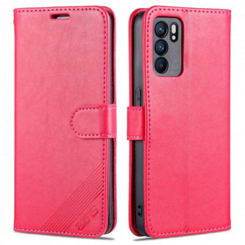 Folio Cover Oppo Reno 6 5G Azns Ecopelle