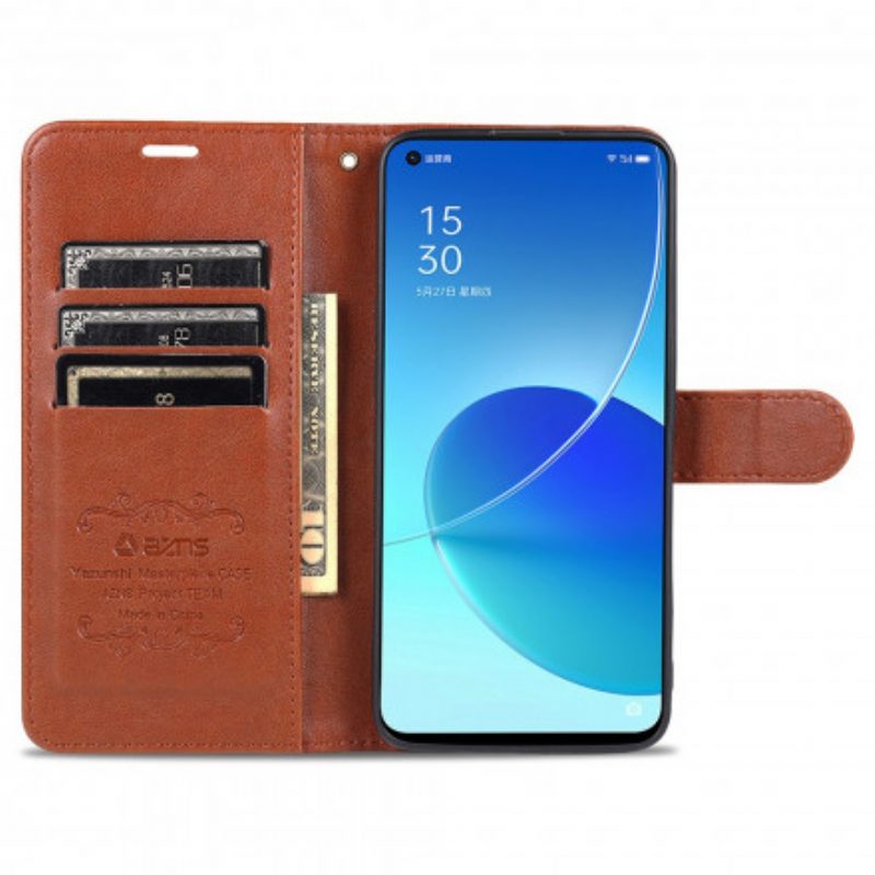 Folio Cover Oppo Reno 6 5G Azns Ecopelle