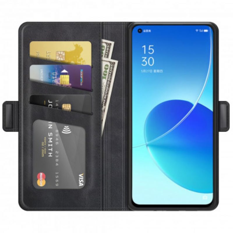 Folio Cover Oppo Reno 6 5G Doppia Chiusura