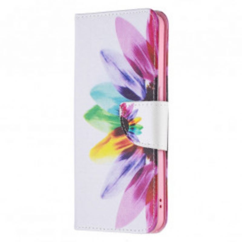 Folio Cover Oppo Reno 6 5G Fiore Dell'acquerello