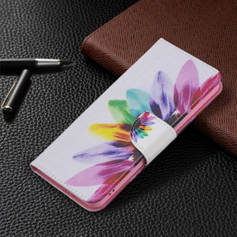 Folio Cover Oppo Reno 6 5G Fiore Dell'acquerello