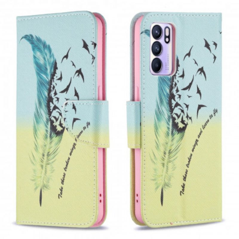 Folio Cover Oppo Reno 6 5G Impara A Volare