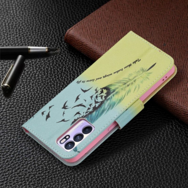 Folio Cover Oppo Reno 6 5G Impara A Volare