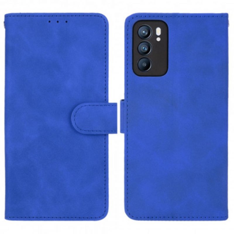 Folio Cover Oppo Reno 6 5G Tocco Di Pelle