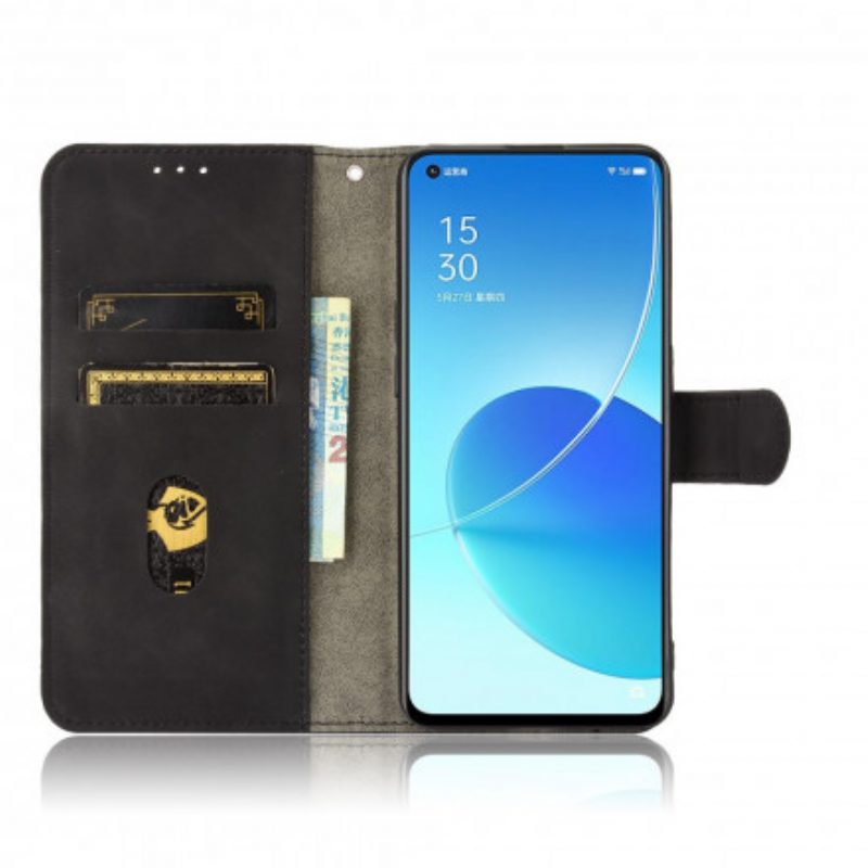 Folio Cover Oppo Reno 6 5G Tocco Di Pelle