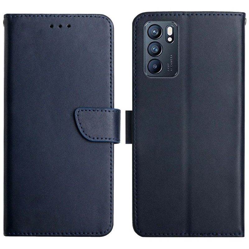 Folio Cover Oppo Reno 6 5G Vera Pelle Nappa