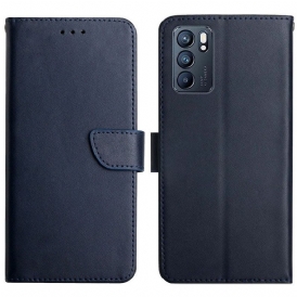 Folio Cover Oppo Reno 6 5G Vera Pelle Nappa