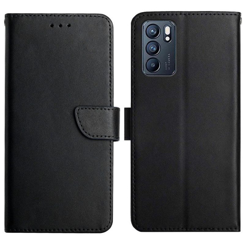 Folio Cover Oppo Reno 6 5G Vera Pelle Nappa