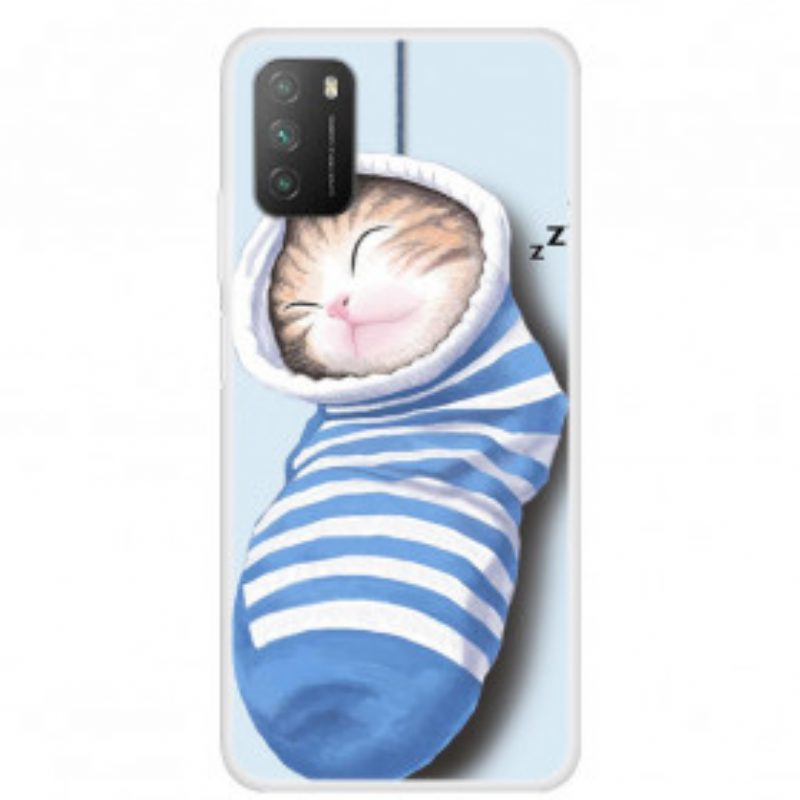 Cover Poco M3 Gattino Addormentato