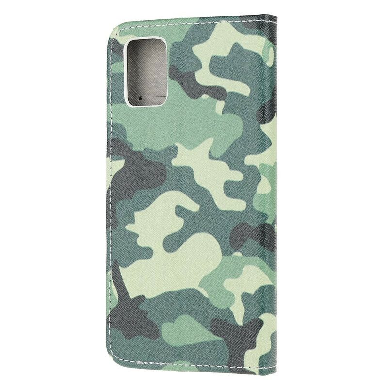 Custodia in pelle Poco M3 Camuffamento Militare