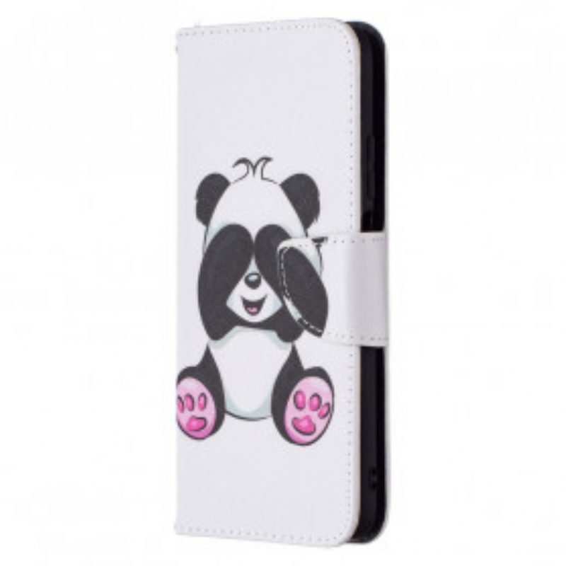 Custodia in pelle Poco M3 Divertimento Panda