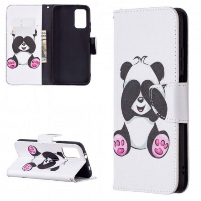 Custodia in pelle Poco M3 Divertimento Panda