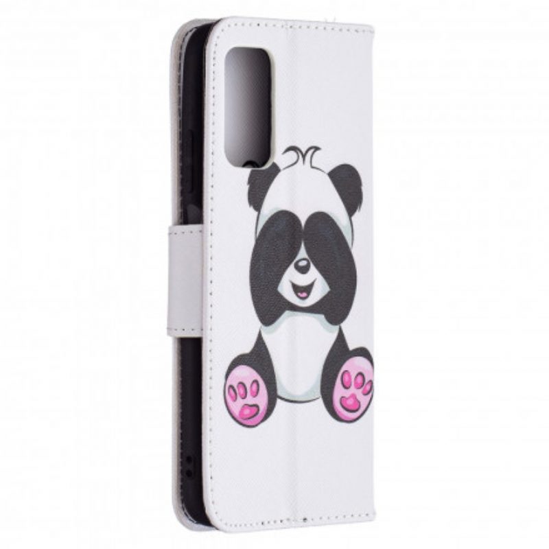 Custodia in pelle Poco M3 Divertimento Panda