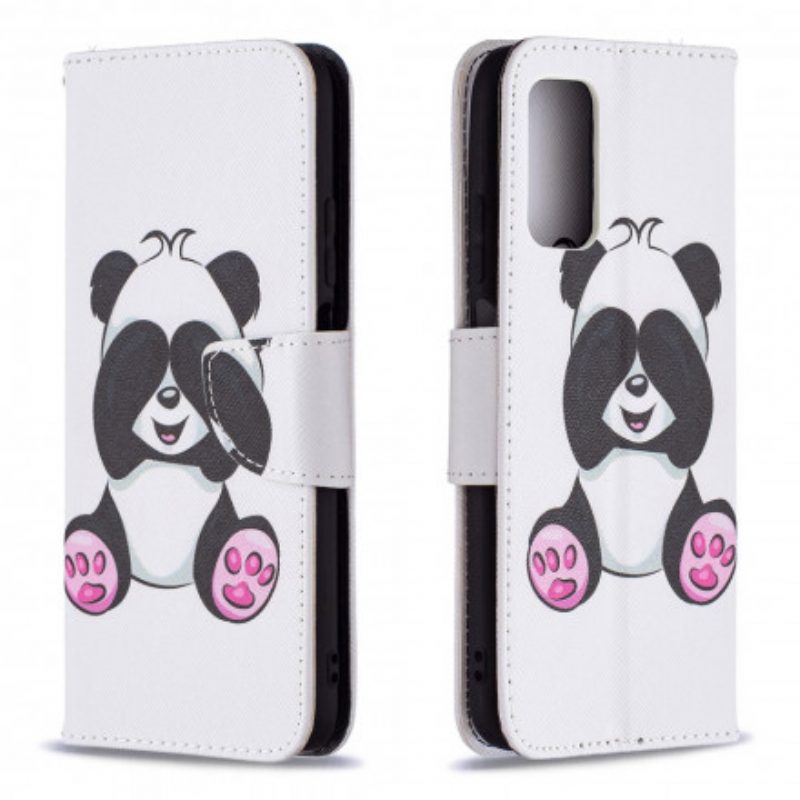 Custodia in pelle Poco M3 Divertimento Panda