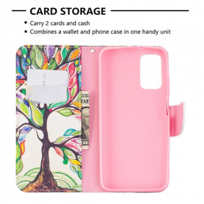 Folio Cover Poco M3 Albero Colorato