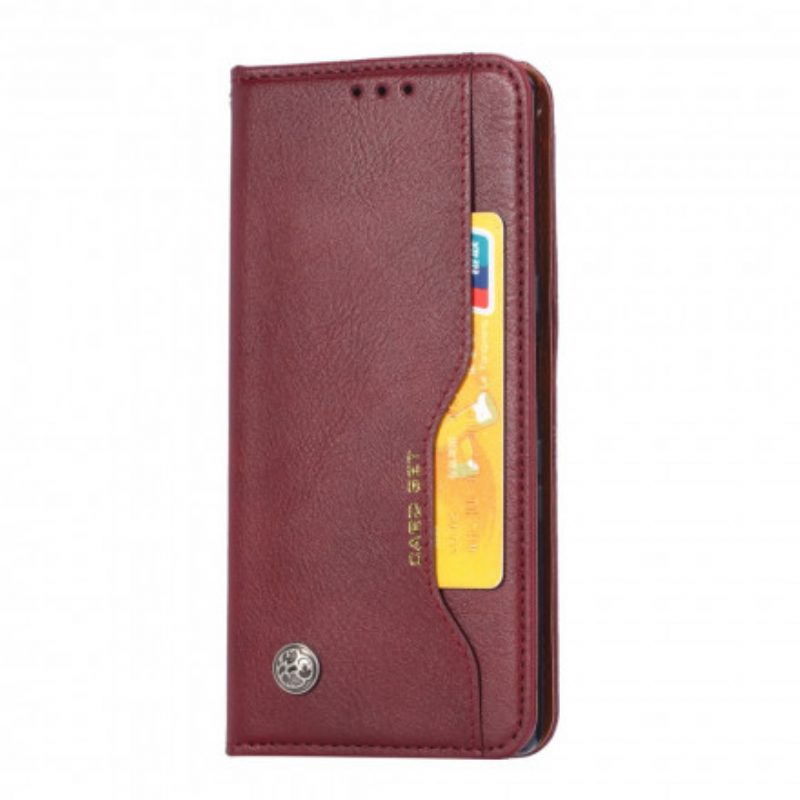 Folio Cover Poco M3 Custodia in pelle Portacarte In Ecopelle