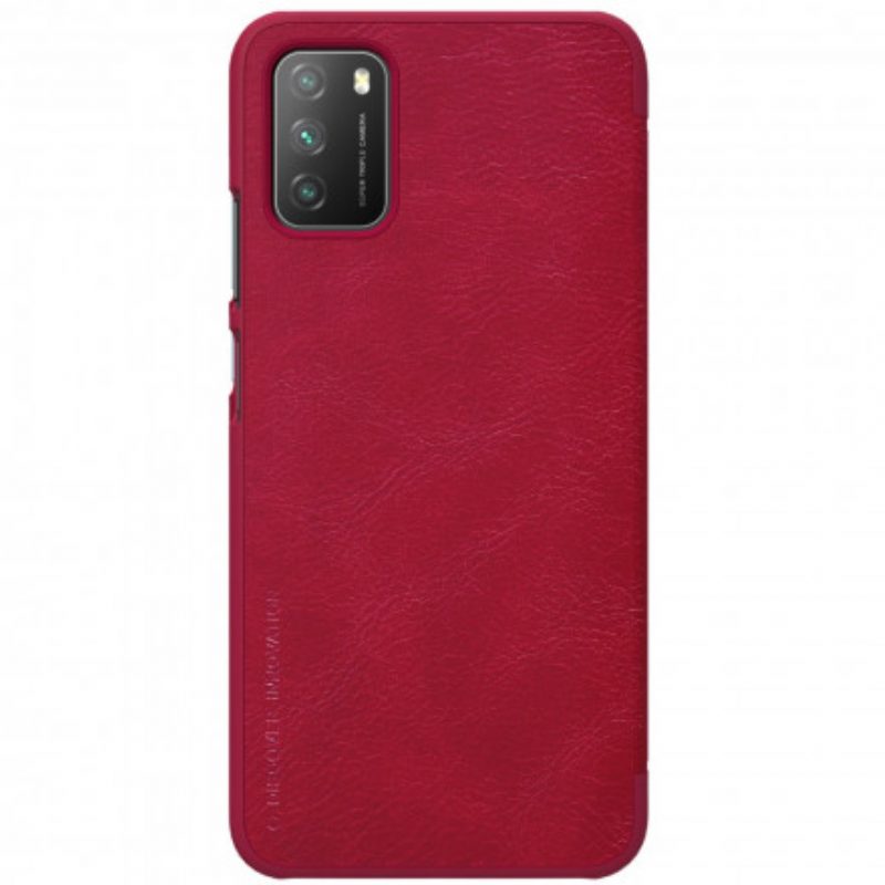 Folio Cover Poco M3 Custodia in pelle Serie Nillkin Qin