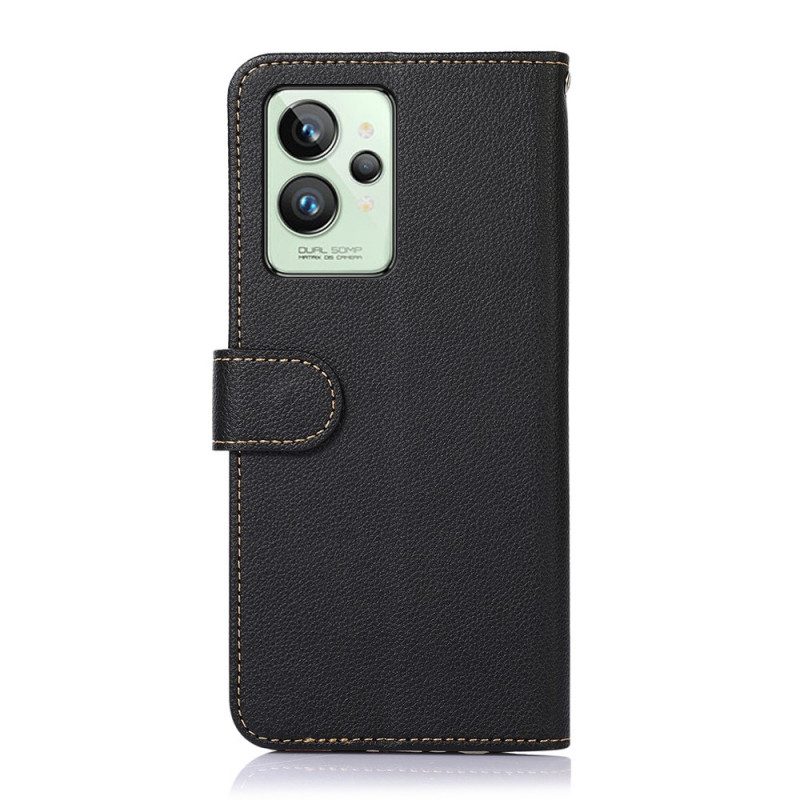 Custodia in pelle Realme GT2 Pro Lychee Style Rfid Khazneh