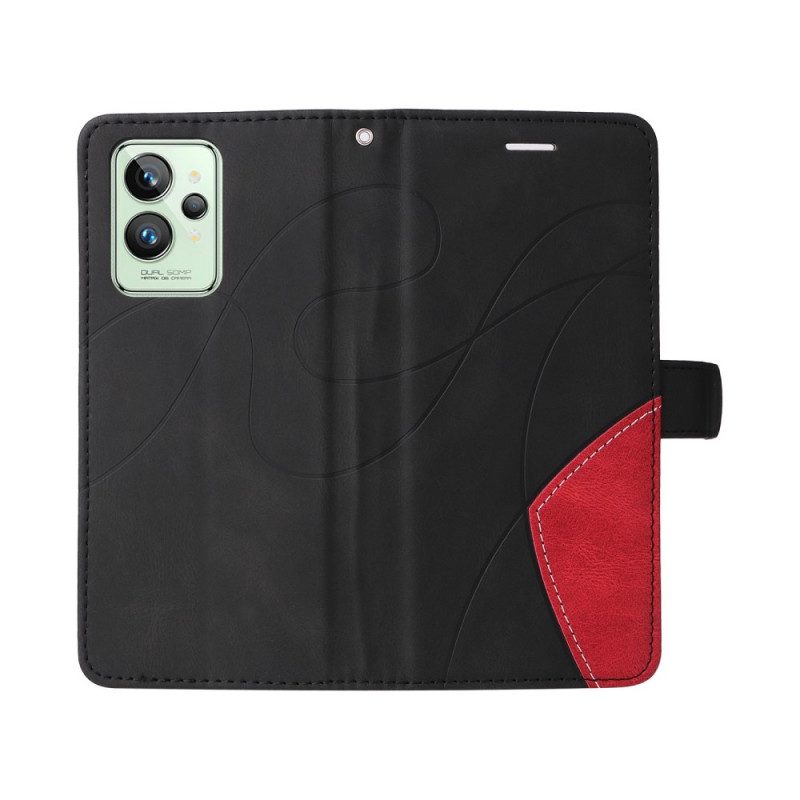 Folio Cover Realme GT2 Pro Cinturino Bicolore