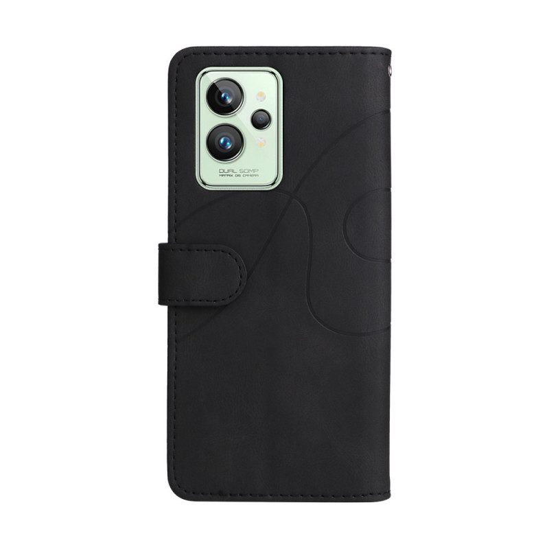 Folio Cover Realme GT2 Pro Cinturino Bicolore